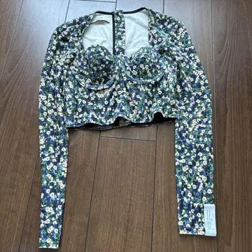 H&M rokh 꽃무늬 크롭 탑