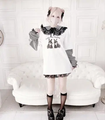 [ 이모 콜라보 ] 세일러 카라 토끼 롱 Te MA*RS