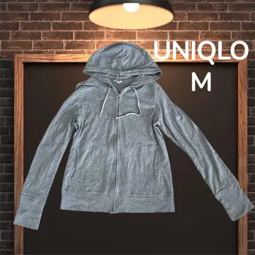 UNIQLO 유니클로 후드티 premium cotton M 그레이