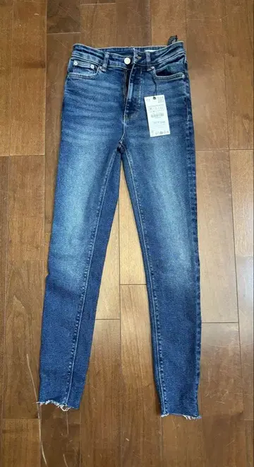 택 포함 새상품 ZARA 블루 스키니 데님 36