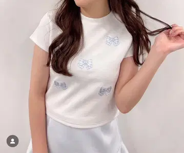 jiltu ribbon tee 블루