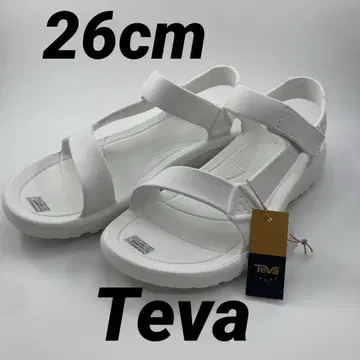 새상품 미사용 26cm Teva 남성용 샌들 화이트