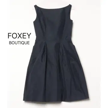 컨디션 최상/ 폭시 최상급 라인 FOXEY BOUTIQUE 실크 원피스