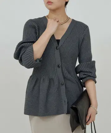 개럴개런트 페플럼 2way 가디건