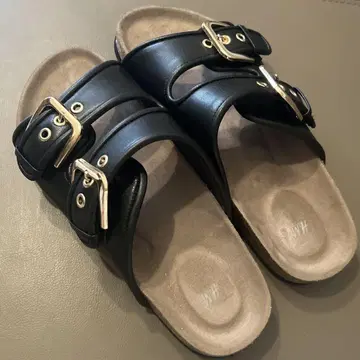 H&M 에이치앤엠 샌들 블랙 컴포트 샌들 24cm