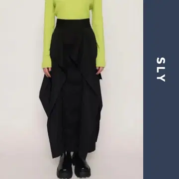 미사용 SLY ASYMMETRY HEM SK 블랙