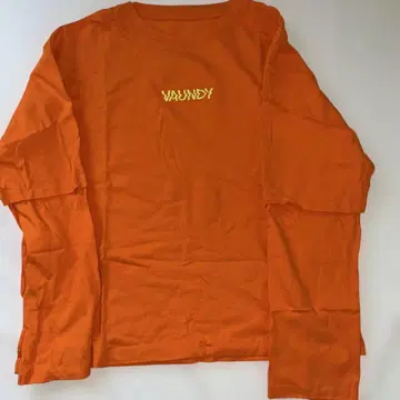 VAUNDY 오렌지 긴팔 티셔츠 L
