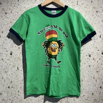 00s SPONGI B MARLEY 링거 티셔츠 스폰지밥