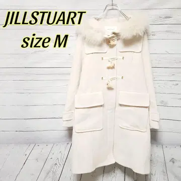 시즌 오프 가격! JILLSTUART 플로시 모사 더플 코트 화이트 M