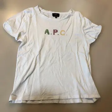 A.P.C. 화이트 티셔츠 로고