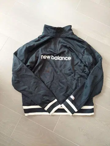 new balance 블랙 하프 지퍼 트레이닝복 XL