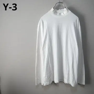 Y-3 M CLASSIC MOCK NECK LS TEE 화이트 M