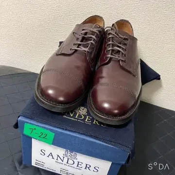[미사용품] SANDERS 밀리터리 더비 슈즈 8803R (푸 22)