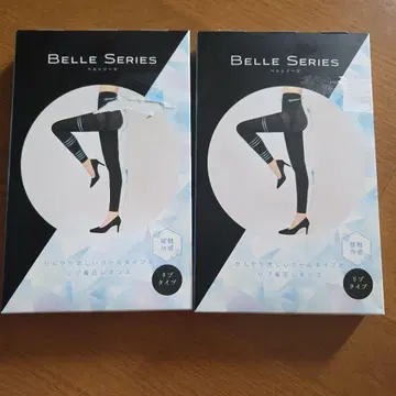BELLE SERIES 압박 레깅스 블랙 L 리브 타입 접촉 냉감