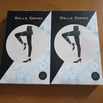 BELLE SERIES 압박 레깅스 블랙 L 리브 타입 접촉 냉감