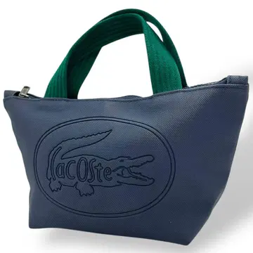 새상품급 LACOSTE 라코스테 미니 토트백 PVC 네이비 그린