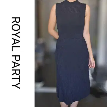 ROYAL PARTY 로얄 파티 블랙 플리츠 원피스