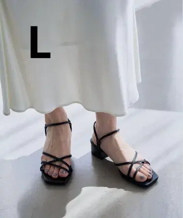 LE TALON 3.5cm 스퀘어 2WAY 샌들