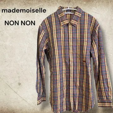 mademoiselle NON NON 마드모아젤 논논 체크 셔츠 F