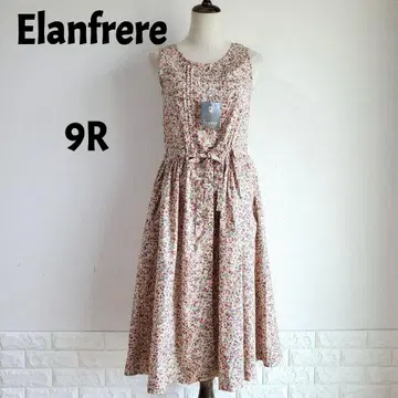 [미사용 택 포함] Elanfrera 꽃무늬 롱 원피스 9호 면 코튼