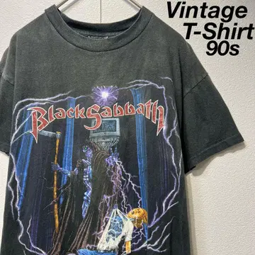 [레어] 90s BlackSabbath 프린트 티셔츠 블랙 S