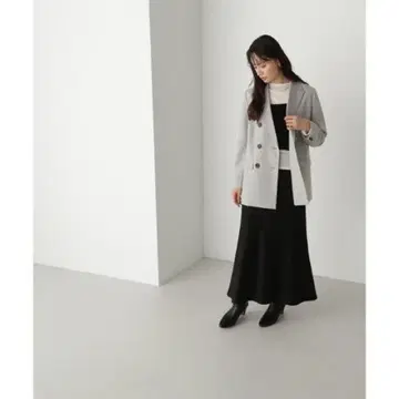내추럴 뷰티 베이직 심플 새틴 내로우 스커트