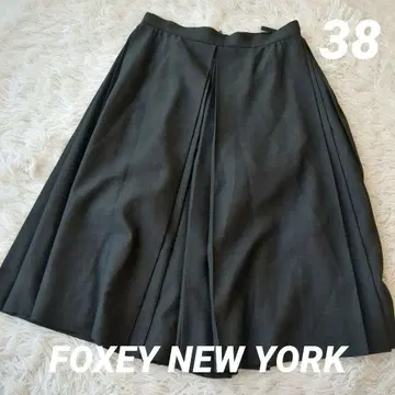 폭시 FOXEY NEWYORK 가우초 팬츠 플리츠 와이드 플레어