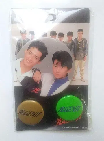 히카루 GENJI 히카루 오사와 미키오 우츠미 코우지 쟈니즈 캔뱃지 세트