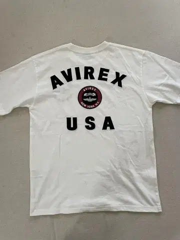 AVIREX 화이트 티셔츠 M 사이즈