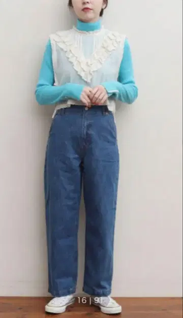 My Fav. CHILD WOMAN 데님 하이웨스트 팬츠