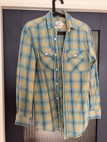 SURF Pendleton 체크 무늬 긴팔 플란넬 셔츠 XS