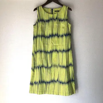 marimekko 슬리브리스 무릎 기장 원피스