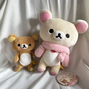 리락쿠마 포근한 겨울 봉제인형 BIG 코리락쿠마 2종 세트
