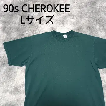 CHEROKEE 90년대 USA 제작 티셔츠 페이드 그린 L 사이즈