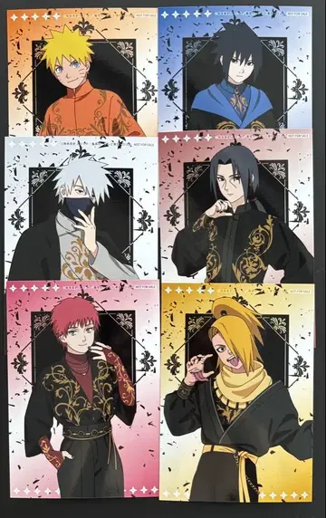 NARUTO 브로마이드 the 캐릭터 특전 컴프 세트