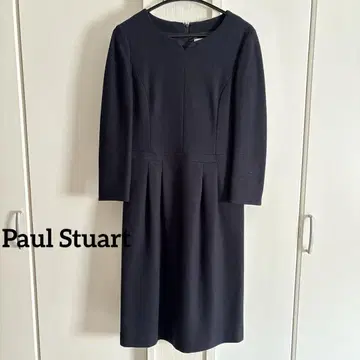 Paul Stuart 네이비 긴팔 원피스 8호