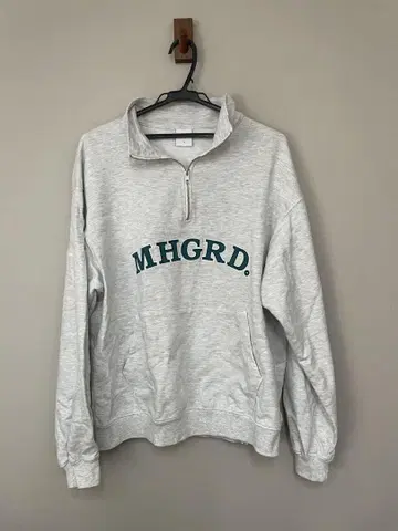 mahargrid. MHGRD. 하프 지퍼 맨투맨 L 그레이