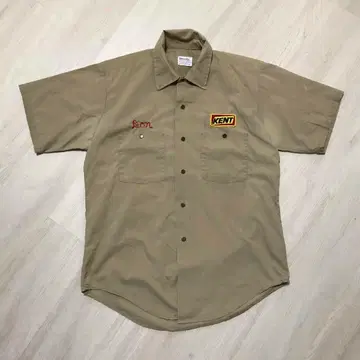 VINTAGE 60s PROTEXALL 반팔 워크 셔츠 구제 의류 빈티지