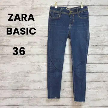 [ ZARA BASIC ] 자라 베이직 데님 스키니 (36) 컷오프