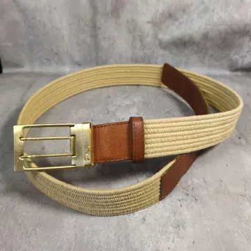 dunhill 던힐 캐주얼 베이지 벨트 골드 버클
