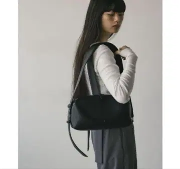 STYLEMIXER/스타일믹서 와이드 벨트 스퀘어 백 블랙 검정