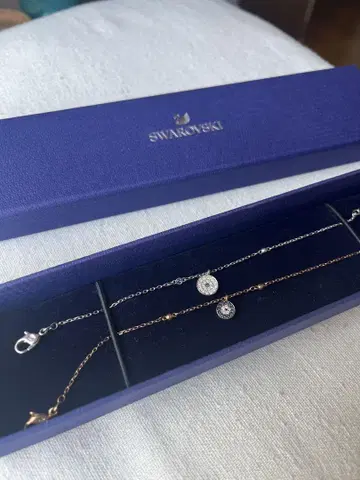 Swarovski 더블 팔찌 크리스탈 포함