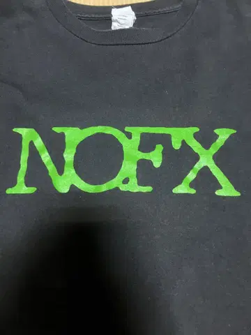 NOFX 3XL 밴드 로고 티셔츠 빅 사이즈