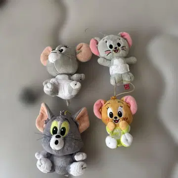 톰과 제리 봉제 인형 4개 세트