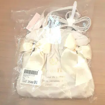 메종 드 플뢰르 더블 리본 2way 토트백 아이보리