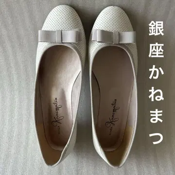 긴자 카나마츠 펌프스 새상품급 23.5cm 5회 사용