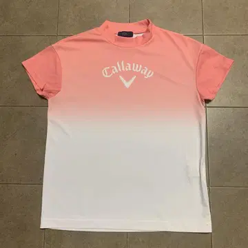 Callaway 여성용 셔츠 M 핑크/화이트