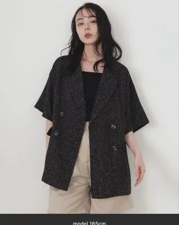LIAN 썸머 트위드 하프 자켓