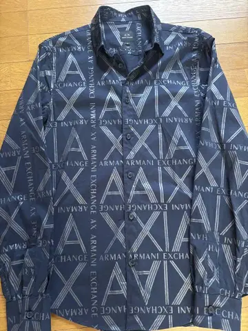 Armani Exchange 네이비 긴팔 셔츠 XS