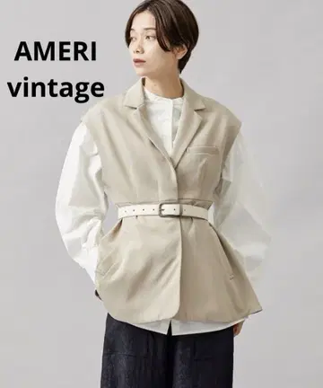 페플럼 재킷 WITH 퍼프 블라우스 베스트만